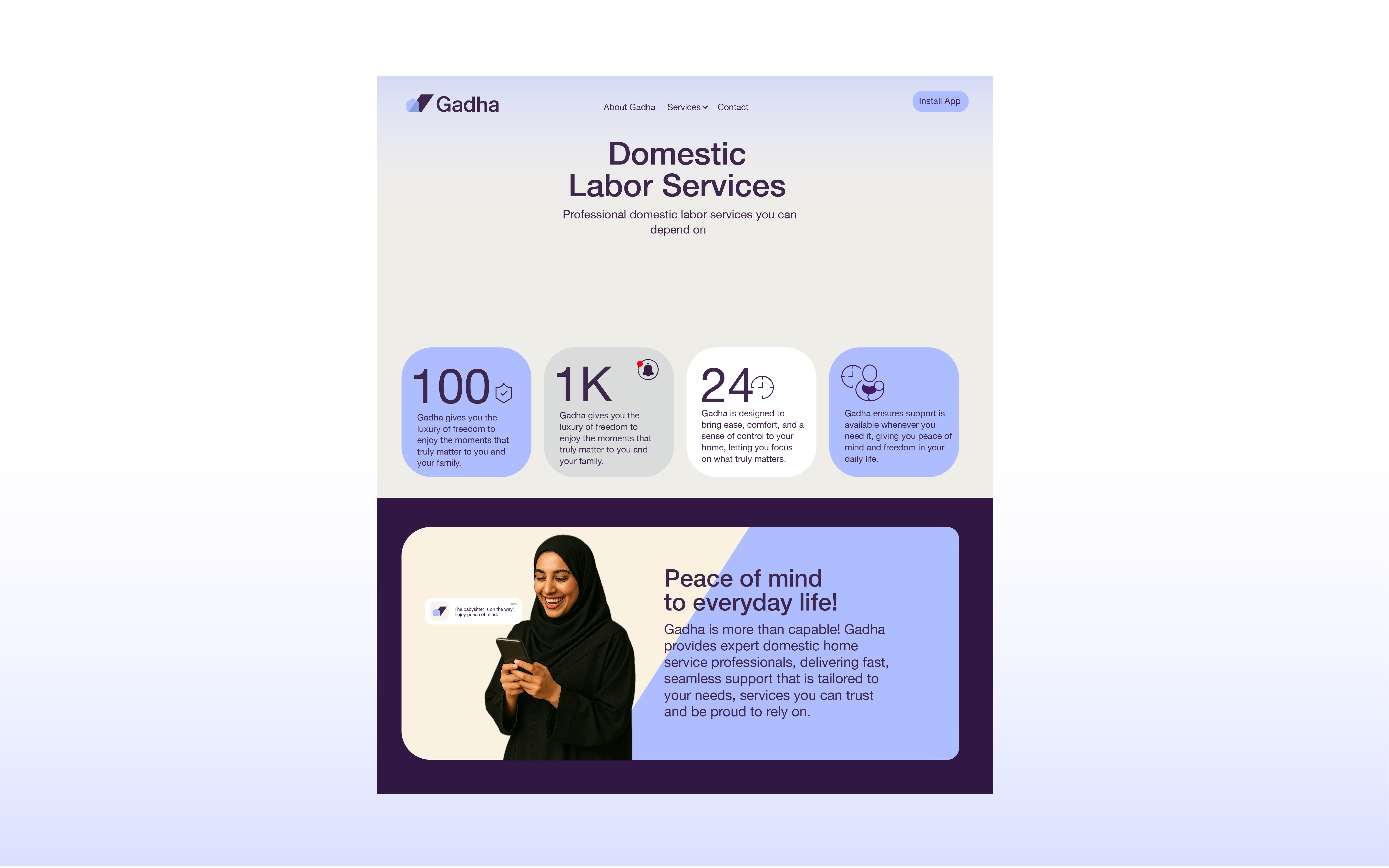 Gadha Domestics Website