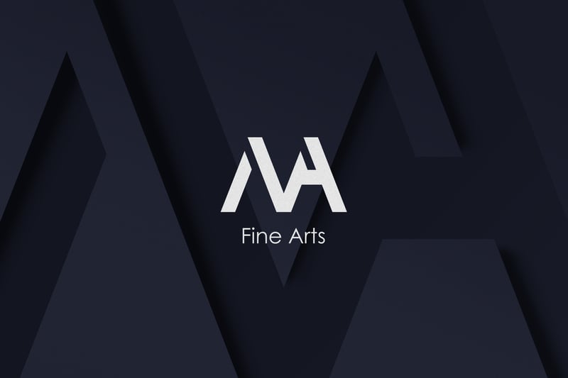 Maryam Abel Fine Arts logo with stylized MA monogram on a dark background
